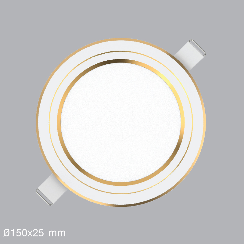 ĐÈN LED PANEL ÂM TRẦN RPL 12W VIỀN VÀNG